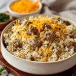 Cheesy Hamburger Rice Casserole