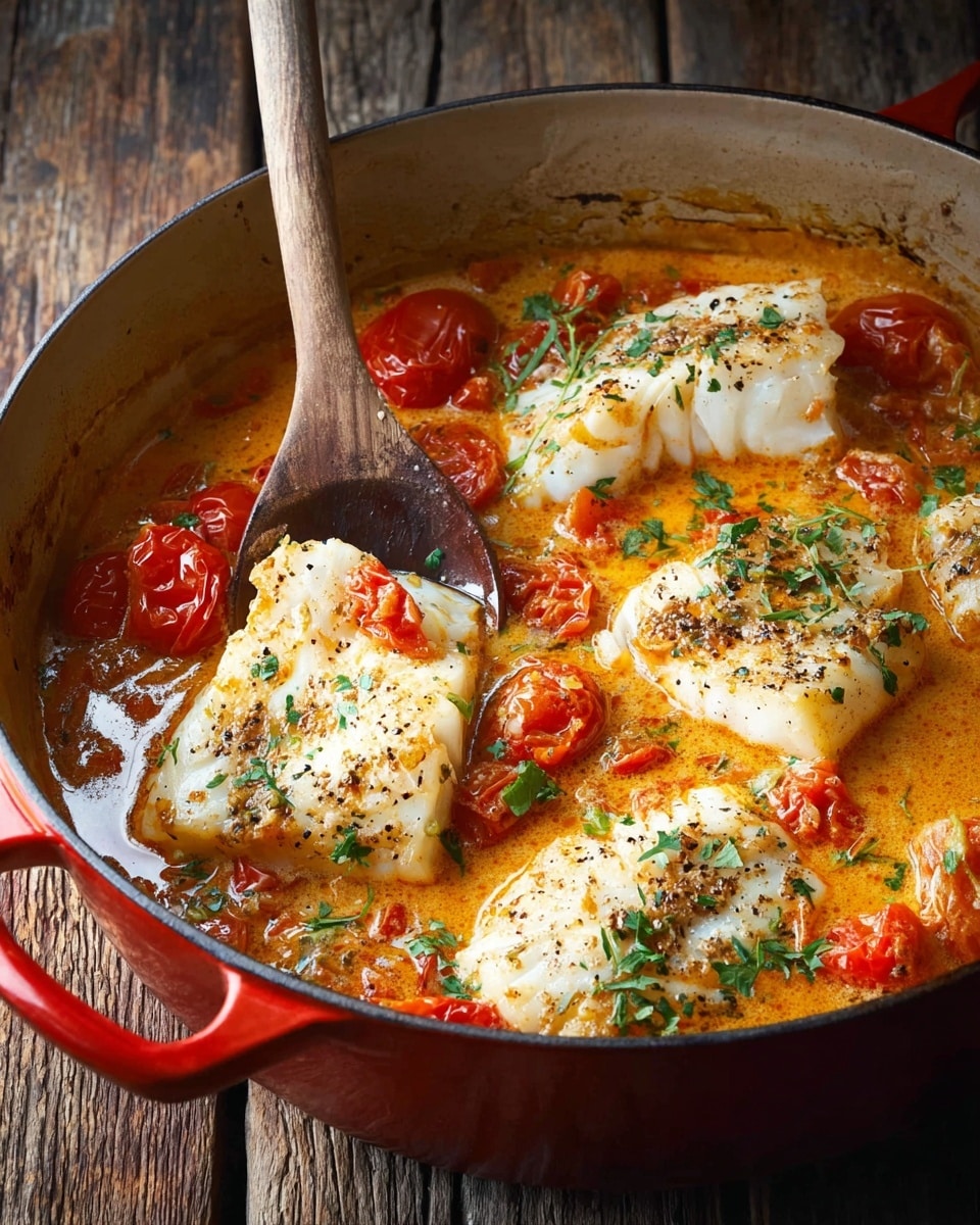 Cod with Braised Tomatoes