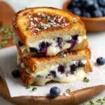 Crispy Blueberry Grilled Cheese