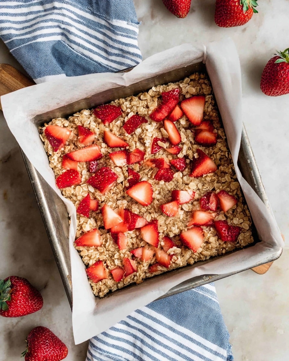 Healthy Strawberry Oatmeal Bars