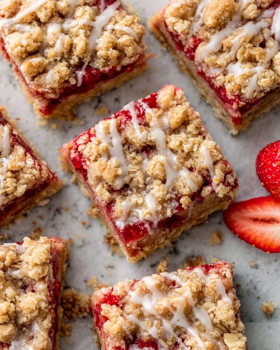 Healthy Strawberry Oatmeal Bars