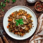 Hearty Vegan Lentil Mushroom Stew