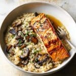 Japanese Style Risotto with Seared Salmon