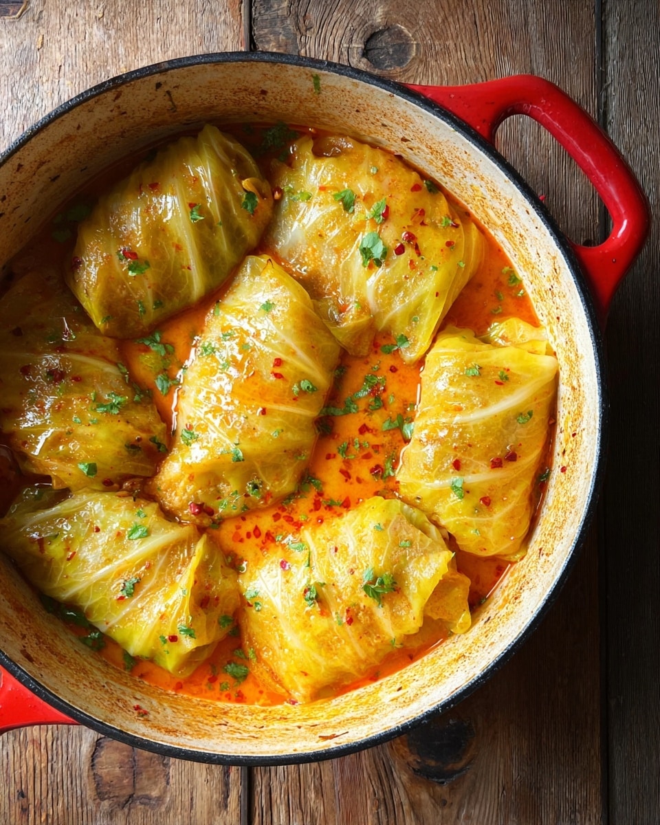Thai Coconut Curry Cabbage Rolls