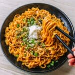 Creamy Carbonara Korean Buldak Ramen