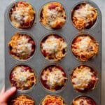 Easy Cheesy Spaghetti Cupcakes