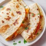 Simple Chicken Fajita Quesadillas