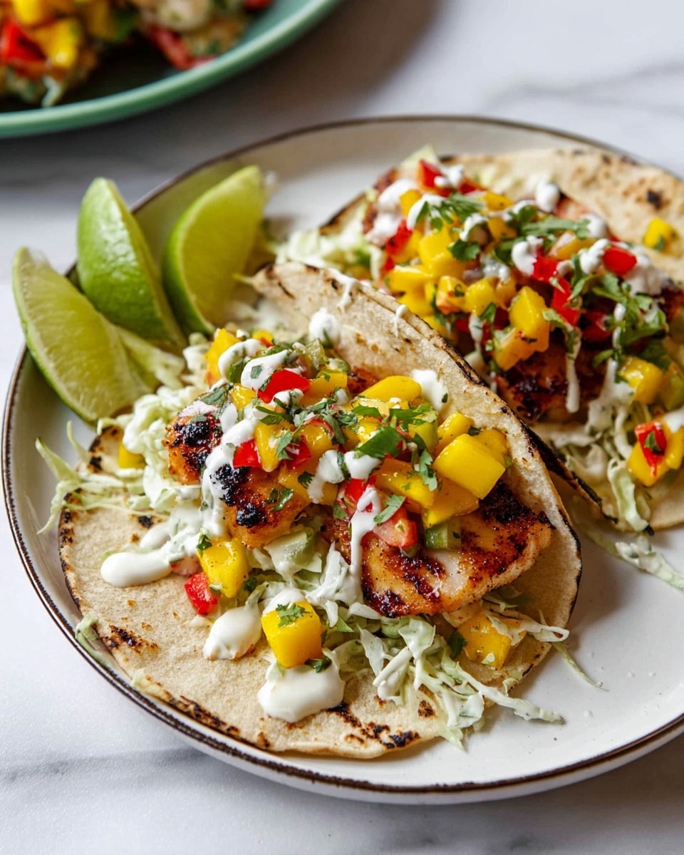 Baja Fish Tacos with Mango Salsa