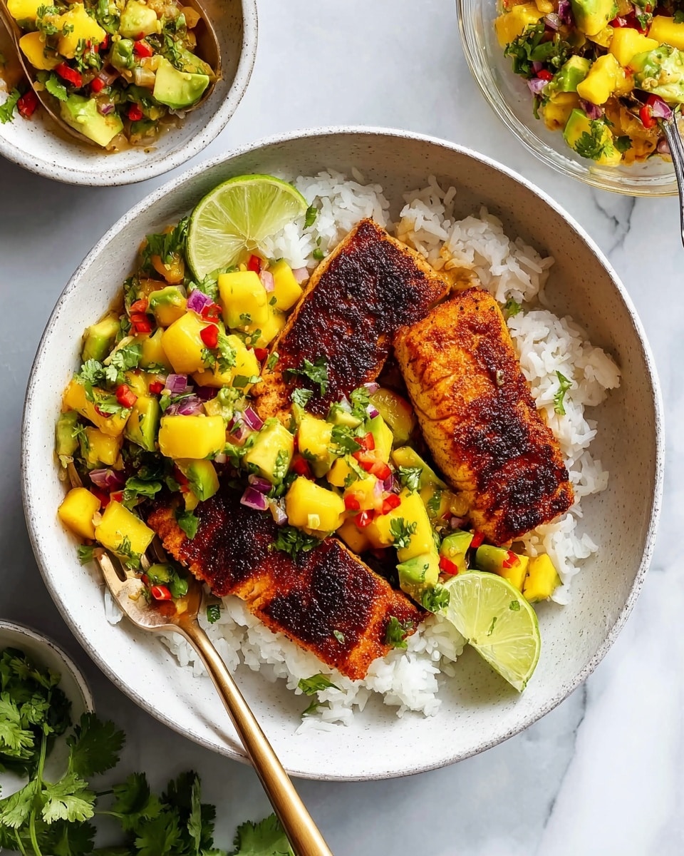 Cajun Salmon with Mango Salsa