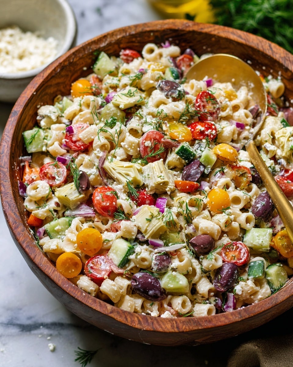 Chopped Greek Pasta Salad