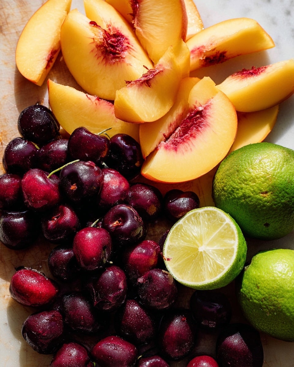 Healthy Peach Cherry Salsa