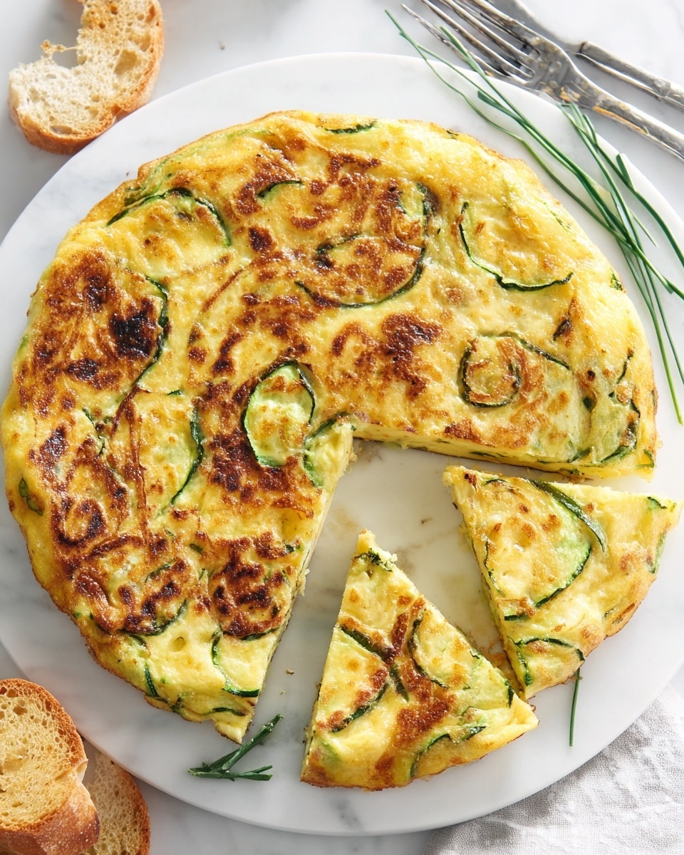 Spanish Cucumber Omelet | Tortilla de Pepino