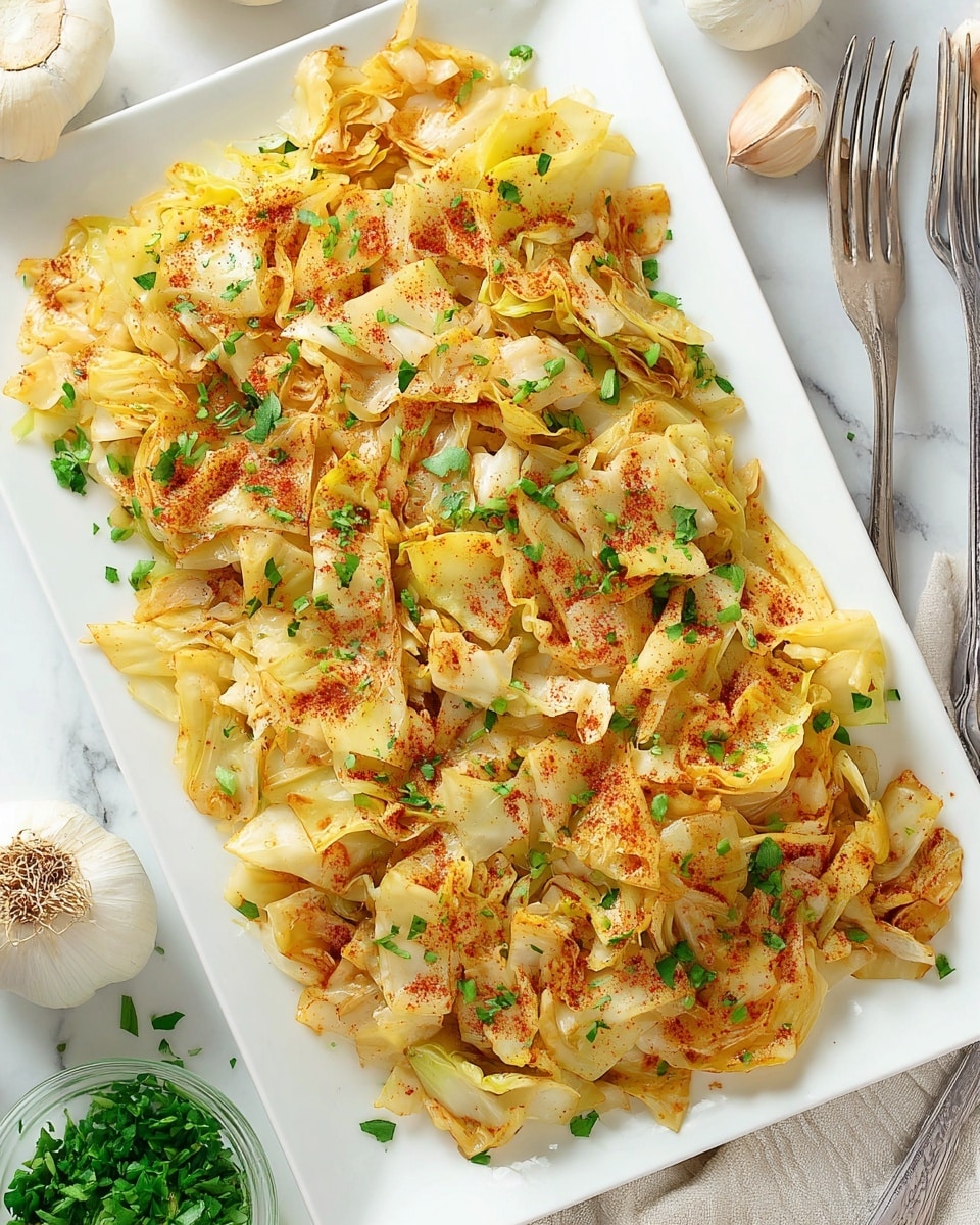 Spanish Garlic Paprika Cabbage | Repollo con Ajo y Pimentón