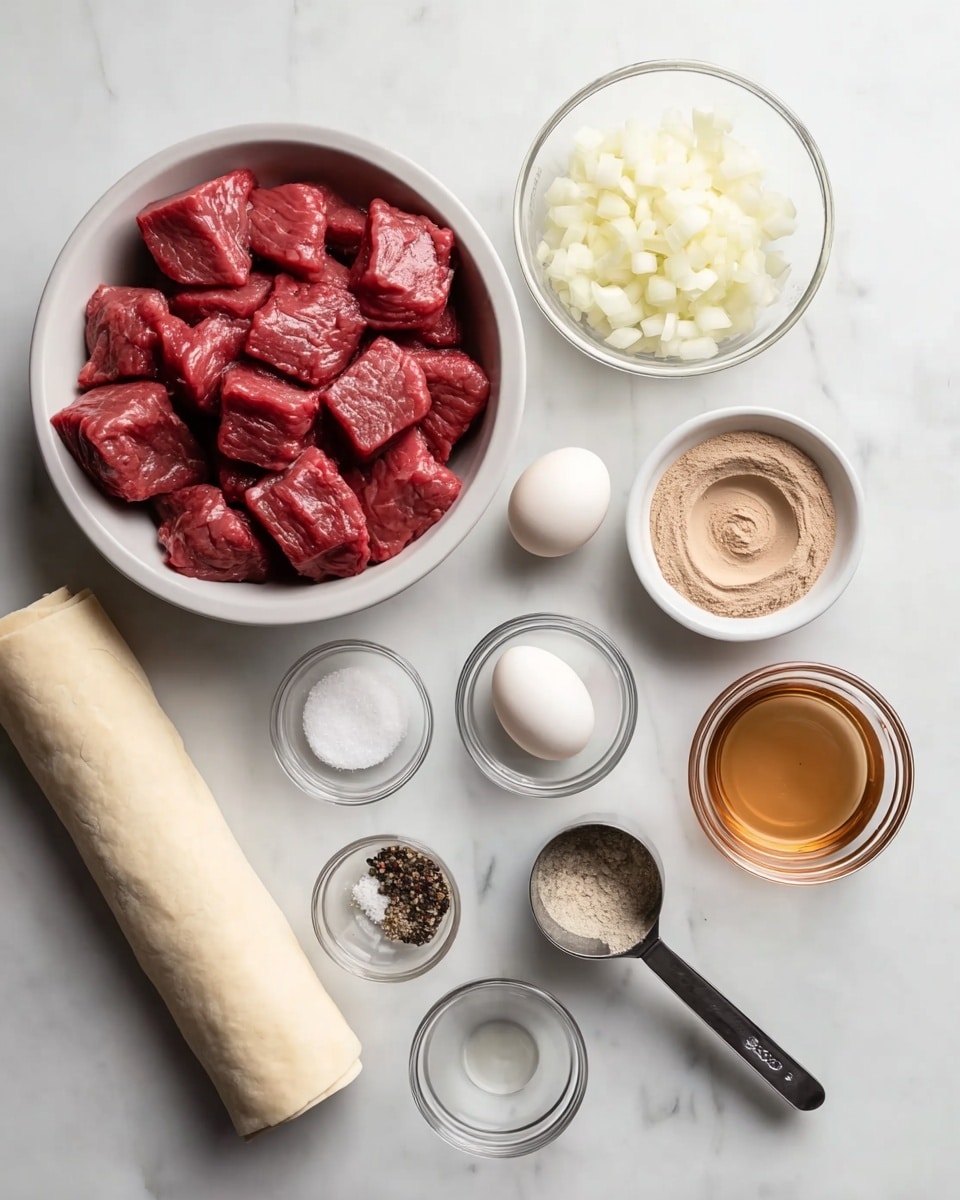 Steak and Onion Meat Pie