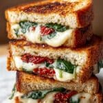 Sun-Dried Tomato, Spinach, and Ricotta Grilled Cheese