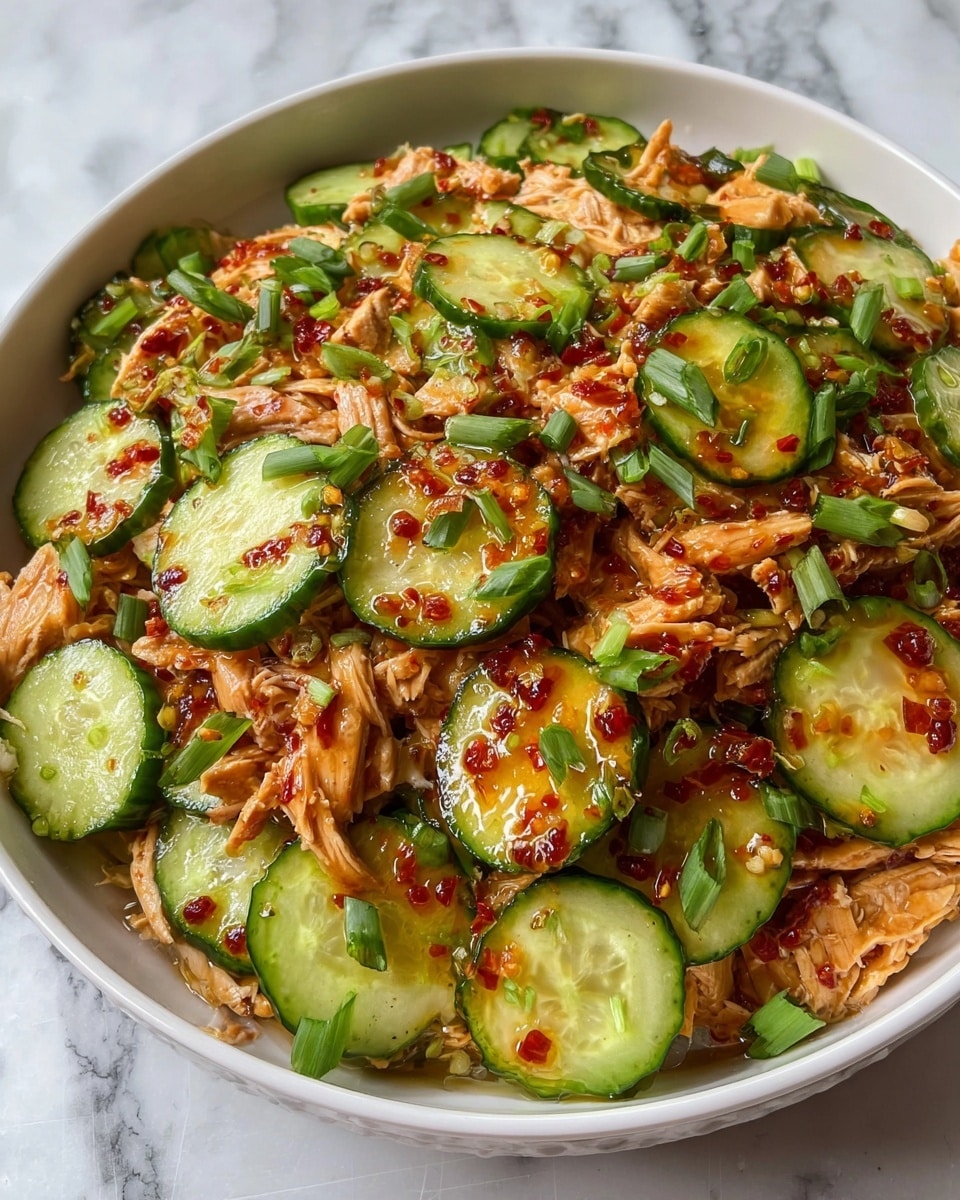 Thai Cucumber Salad with Chicken