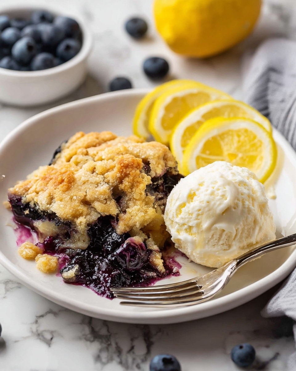 Blueberry Lemon Dump Cake