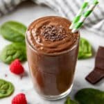 Chocolate Raspberry Smoothie with Avocado