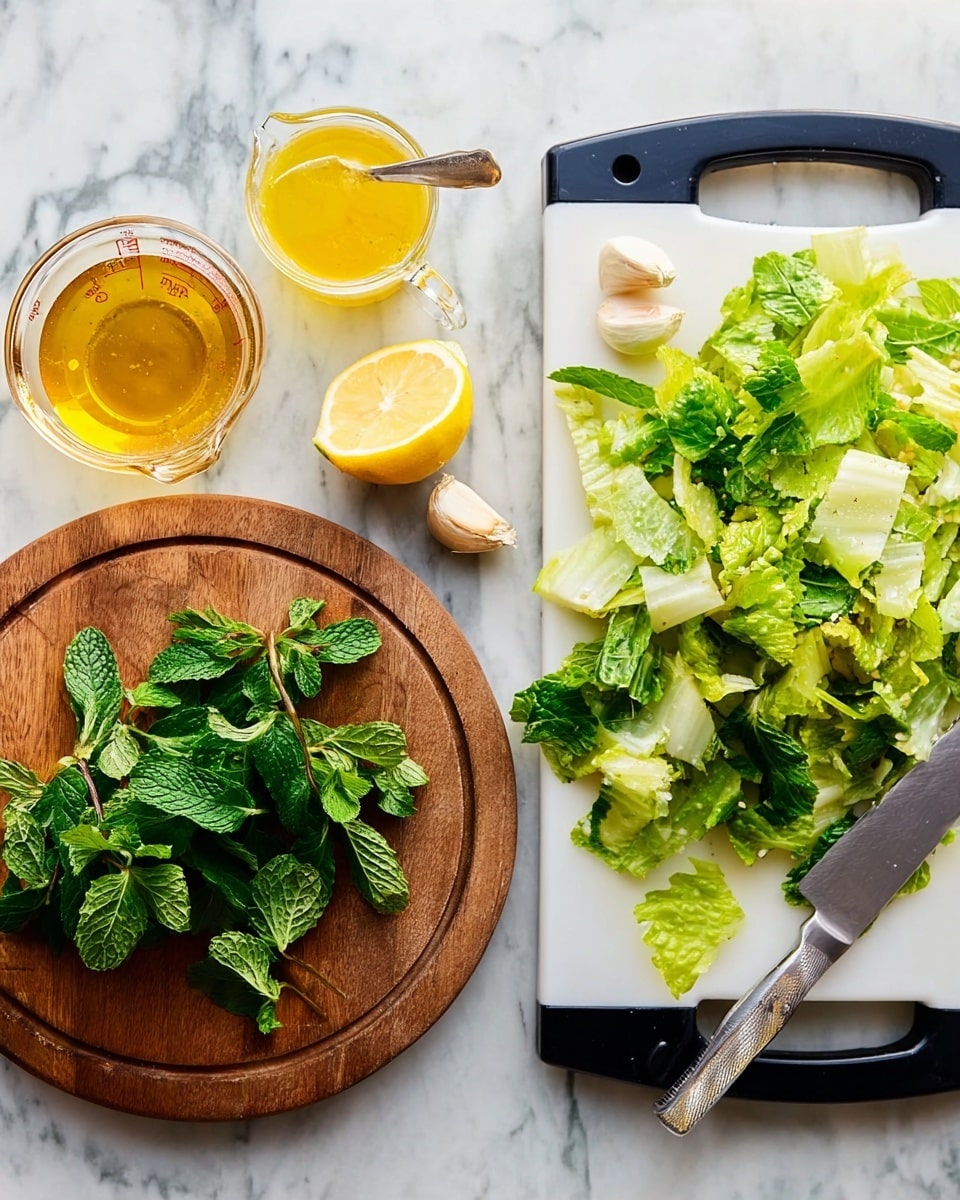 Fattoush Salad with Mint Dressing