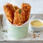 Healthy Almond Flour Chicken Tenders {Baked}