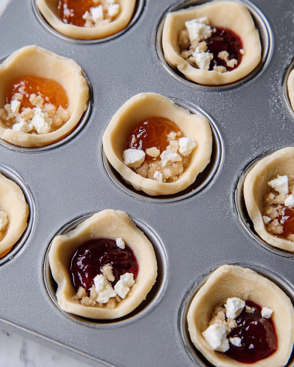Puff Pastry Appetizers with Goat Cheese and Jam