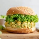 Smashed Chickpea Avocado Dill Pickle Sandwiches