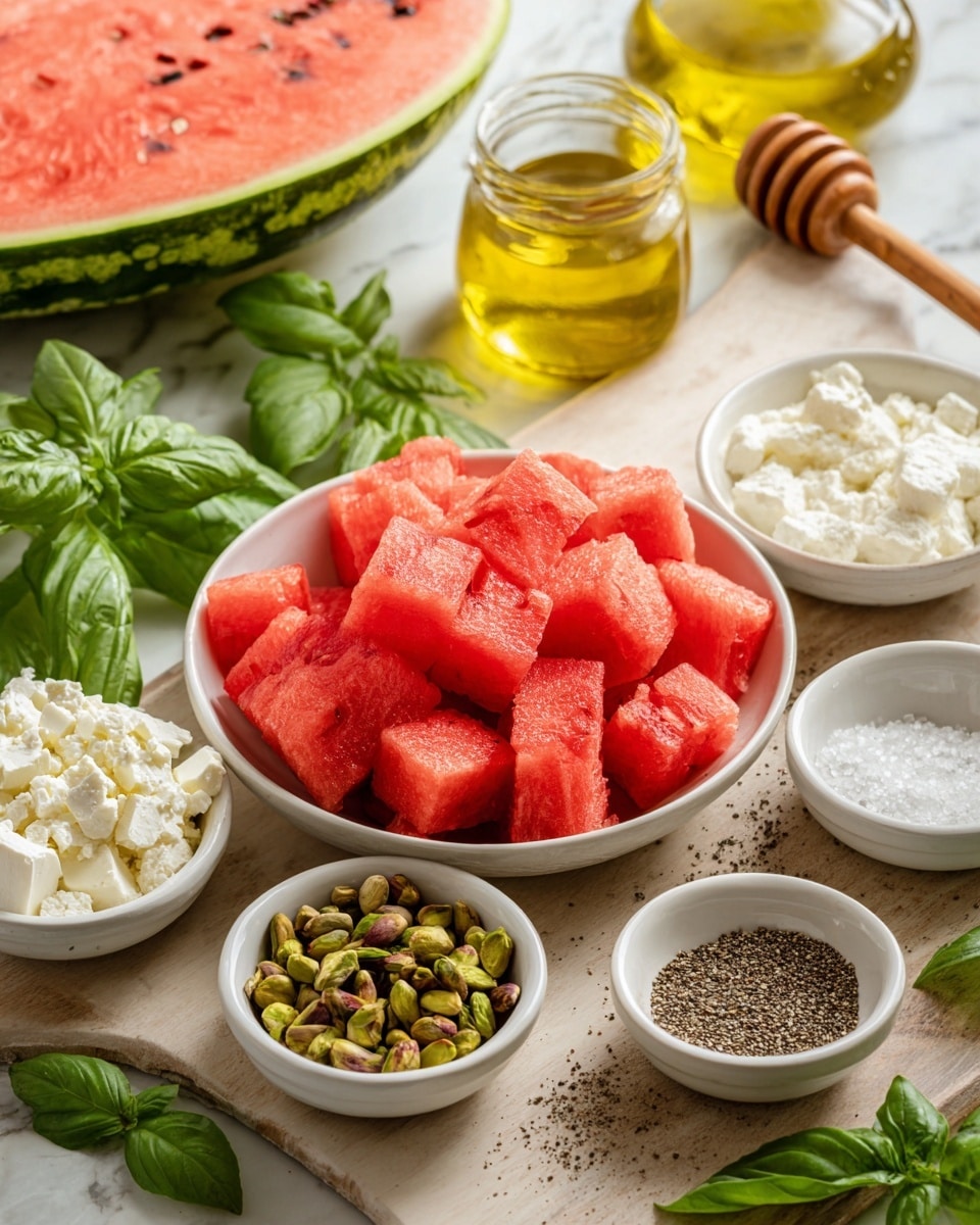 Watermelon Bites with Goat Cheese Cream (Vegetarian, Gluten, Grain Free & Low Carb)