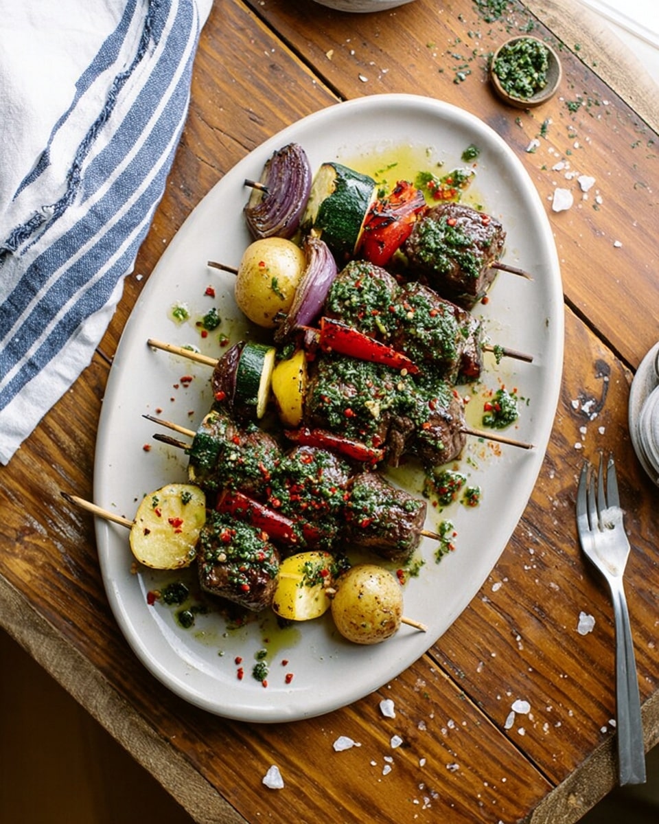 Chimichurri Steak Kabobs