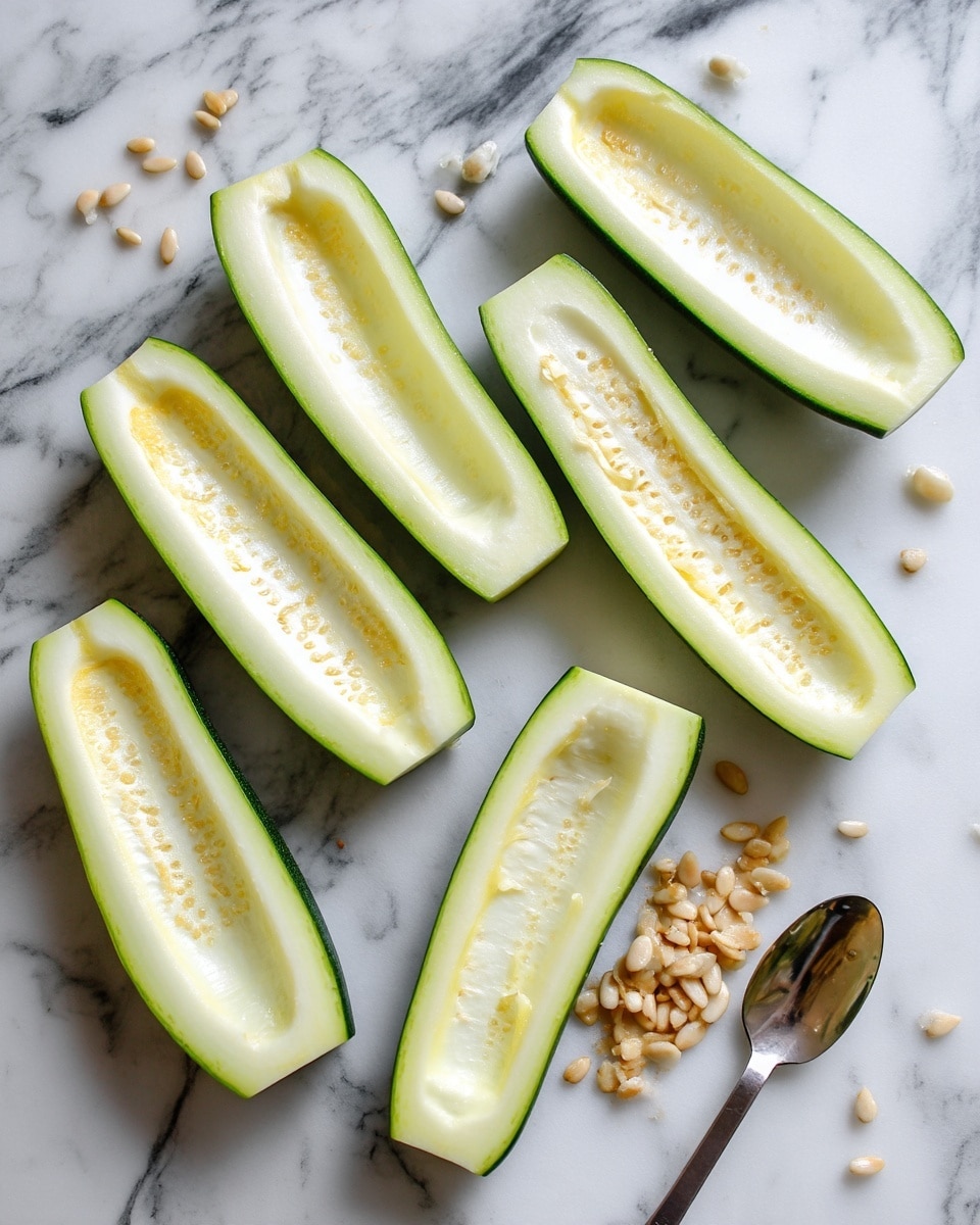 Roasted Curry Quinoa Stuffed Zucchini